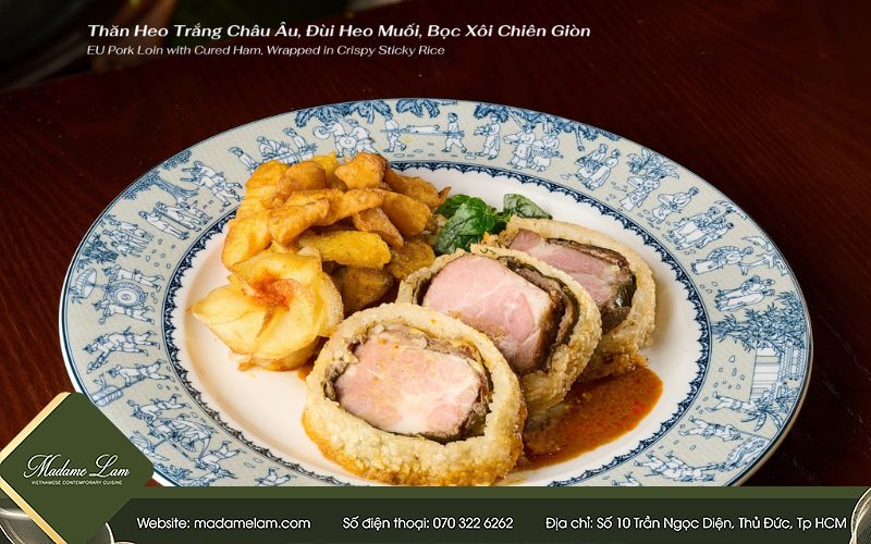 Món ăn được chế biến công phu, kết hợp giữa truyền thống và hiện đại