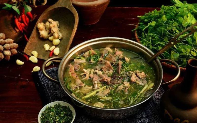 Thắng cố Tây Bắc mang hương vị đặc trưng của vùng cao